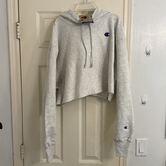 Champion Women’s Fleece Set Shorts Crop Hoodie - Picture 12 of 15